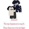 image:imageFamily Feeling Boys Summer Pajamas Sets Short 100 Cotton Pjs4piecedinosaurshark