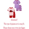 image:imageFamily Feeling Giraffe Little Girls Short Pajamas 100 Cotton Clothes4 Pieceshortladybug