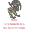 image:imageFamily Feeling Kids amp Toddler Boys Pajamas 2 Piece Pjs Set 100 Cotton SleepwearGreyExcavator1