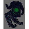 image:imageFamily Feeling Kids amp Toddler Boys Pajamas 2 Piece Pjs Set 100 Cotton SleepwearSpaceGlow in the Dark