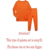 image:imageFamily Feeling Little Big Boy Pajamas Sets 100 Cotton Pjs Kids JammiesOrangeA1