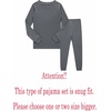 image:imageFamily Feeling Little Big Boy Pajamas Sets 100 Cotton Pjs Kids JammiesSolidgrey2022