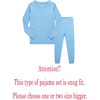 image:imageFamily Feeling Little Big Boy Pajamas Sets 100 Cotton Pjs Kids JammiesSolidskyblue2022