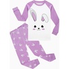 image:imageFamily Feeling Little Boys Girls Child Pajamas Sets 100 Cotton Toddler PjsRabbitWhiteF1