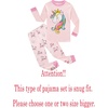 image:imageFamily Feeling Little Boys Girls Child Pajamas Sets 100 Cotton Toddler PjsUnicornPinkF1