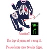 image:imageFamily Feeling Little Boys Pajamas Sets 100 Cotton Long sleeve PjsSkeletonGlowinthedarkBlue