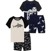 image:imageFamily Feeling Boys Summer Pajamas Sets Short 100 Cotton Pjs4piecedinosaurshark