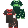 image:imageFamily Feeling Boys Summer Pajamas Sets Short 100 Cotton Pjs4piecegarbagetruck