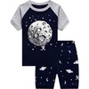 Moon Print/Navy Blue