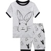 Rabbit Print/Grey