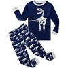 image:imageFamily Feeling Kids amp Toddler Boys Pajamas 2 Piece Pjs Set 100 Cotton SleepwearBlueDinosaur