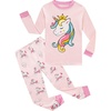 image:imageFamily Feeling Little Boys Girls Child Pajamas Sets 100 Cotton Toddler PjsUnicornPinkF1
