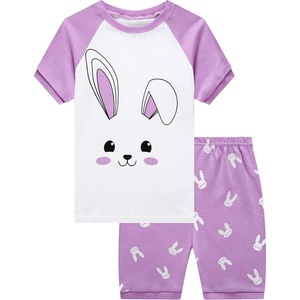 image:imageFamily Feeling Giraffe Little Girls Short Pajamas 100 Cotton ClothesRabbitWhiteF9