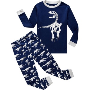 image:imageFamily Feeling Kids amp Toddler Boys Pajamas 2 Piece Pjs Set 100 Cotton SleepwearBlueDinosaur