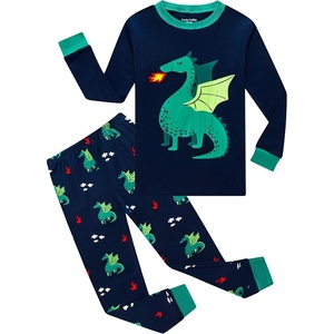 image:imageFamily Feeling Kids amp Toddler Boys Pajamas 2 Piece Pjs Set 100 Cotton SleepwearDragonDragonF1