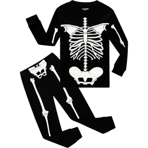 image:imageFamily Feeling Kids amp Toddler Boys Pajamas 2 Piece Pjs Set 100 Cotton SleepwearSkeletonGlowinthedarkF4