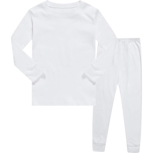 image:imageFamily Feeling Kids amp Toddler Boys Pajamas 2 Piece Pjs Set 100 Cotton SleepwearWhiteF1