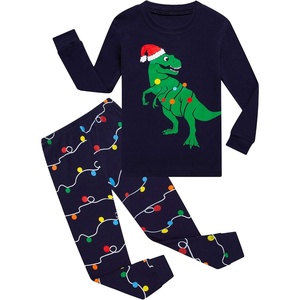 image:imageFamily Feeling Little Big Boy Pajamas Sets 100 Cotton Pjs Kids JammiesChristmasBlueDinosaur6042