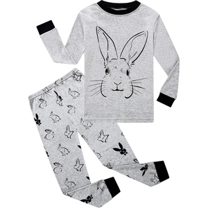 image:imageFamily Feeling Little Big Boy Pajamas Sets 100 Cotton Pjs Kids JammiesRabbitGreyF1