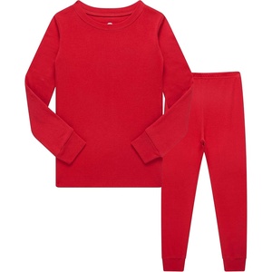 image:imageFamily Feeling Little Big Boy Pajamas Sets 100 Cotton Pjs Kids JammiesSolidsdred2022