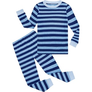 image:imageFamily Feeling Little Big Boy Pajamas Sets 100 Cotton Pjs Kids JammiesStripedBlue6119