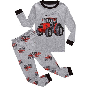 image:imageFamily Feeling Little Big Boy Pajamas Sets 100 Cotton Pjs Kids JammiesTractor