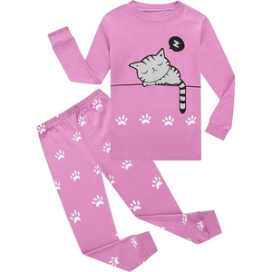image:imageFamily Feeling Little Boys Girls Child Pajamas Sets 100 Cotton Toddler PjsCatF6988