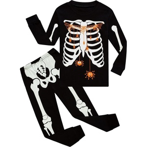 image:imageFamily Feeling Little Boys Girls Child Pajamas Sets 100 Cotton Toddler PjsSkeletonGlowinthedark1116959