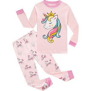 image:imageFamily Feeling Little Boys Girls Child Pajamas Sets 100 Cotton Toddler PjsUnicornPinkF1