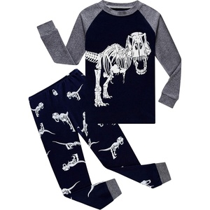 image:imageFamily Feeling Little Boys Pajamas Sets 100 Cotton Long sleeve PjsGlowinthedarkDinosaurF1