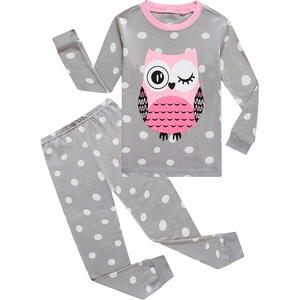 image:imageFamily Feeling Little Boys Pajamas Sets 100 Cotton Long sleeve PjsOwlGreyA1