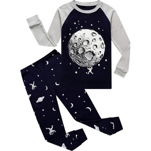 image:imageFamily Feeling Little Boys Pajamas Sets 100 Cotton Long sleeve PjsSpaceGlow in the DarkA1