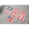 image:imageFamily Feeling Boys Short Sleeve Summer Crewneck Kids TShirts One Piece Girls TeeAmerican Flaggrey