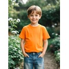 image:imageFamily Feeling Boys Short Sleeve Summer Crewneck Kids TShirts One Piece Girls TeeOrange