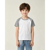 image:imageFamily Feeling Boys Short Sleeve Summer Crewneck Kids TShirts One Piece Girls TeeRaglanWhiteWhite