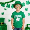 image:imageFamily Feeling Boys Short Sleeve Summer Crewneck Kids TShirts One Piece Girls TeeSt Patricks Clovershort