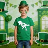 image:imageFamily Feeling Boys Short Sleeve Summer Crewneck Kids TShirts One Piece Girls TeeSt Patricks Dinoshort
