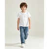 image:imageFamily Feeling Boys Short Sleeve Summer Crewneck Kids TShirts One Piece Girls TeeWhite