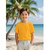 image:imageFamily Feeling Boys Short Sleeve Summer Crewneck Kids TShirts One Piece Girls TeeYellow