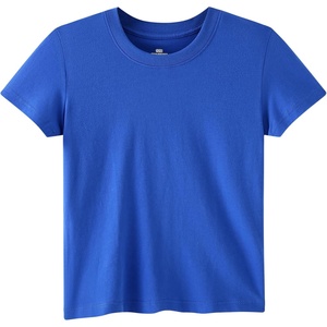 image:imageFamily Feeling Boys Short Sleeve Summer Crewneck Kids TShirts One Piece Girls TeeBlue