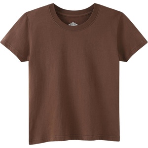 image:imageFamily Feeling Boys Short Sleeve Summer Crewneck Kids TShirts One Piece Girls TeeBrown