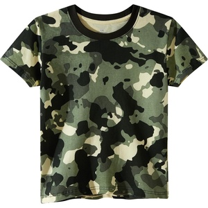 image:imageFamily Feeling Boys Short Sleeve Summer Crewneck Kids TShirts One Piece Girls TeeCamo Green