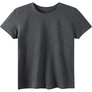 image:imageFamily Feeling Boys Short Sleeve Summer Crewneck Kids TShirts One Piece Girls TeeGrey