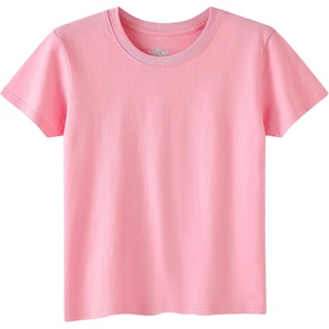 image:imageFamily Feeling Boys Short Sleeve Summer Crewneck Kids TShirts One Piece Girls TeePink