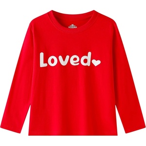 image:imageFamily Feeling Boys Short Sleeve Summer Crewneck Kids TShirts One Piece Girls TeeValentinelong