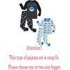 image:imageFamily Feeling Striped Boys Girls 2 Piece Christmas Pajamas Set 100 Cotton Pjs4pieceshark2
