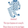 image:imageFamily Feeling Striped Boys Girls 2 Piece Christmas Pajamas Set 100 Cotton PjsSharkF6082