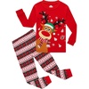 image:imageFamily Feeling Kids amp Toddler Girls Boys Pajamas 2 Piece Pjs Set 100 Cotton SleepwearChristmasRedReindeerA6