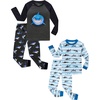 image:imageFamily Feeling Striped Boys Girls 2 Piece Christmas Pajamas Set 100 Cotton Pjs4pieceshark2