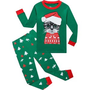 image:imageFamily Feeling Kids amp Toddler Girls Boys Pajamas 2 Piece Pjs Set 100 Cotton SleepwearChristmasCat